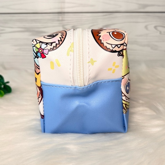 Blue Monster Character Large Cosmetic Bag - Picture 5 of 11